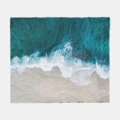 素晴らしい海ビュー フリースブランケット (正面(横))