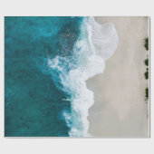 素晴らしい海ビュー ラッピングペーパー (フラット)