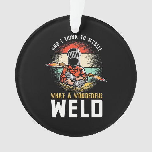 素晴らしい溶接 オーナメント (正面)