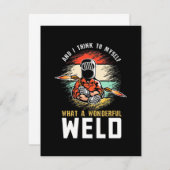 素晴らしい溶接 サンキューカード (正面/裏面)