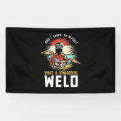 素晴らしい溶接 横断幕 (横)