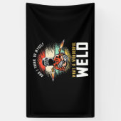 素晴らしい溶接 横断幕 (縦)