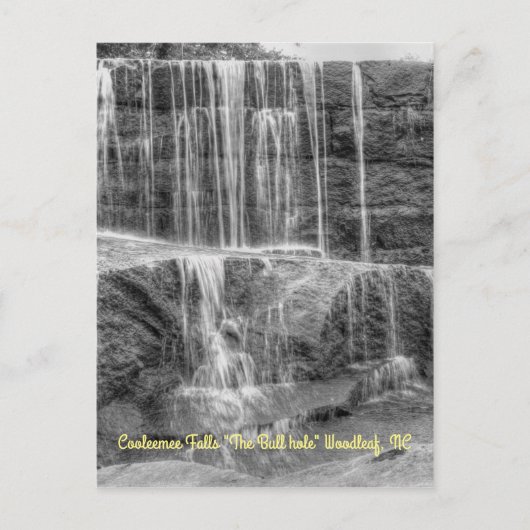 素晴らしい滝縦はがき ポストカード (正面)