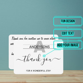素晴らしい滞在 サンキューカード