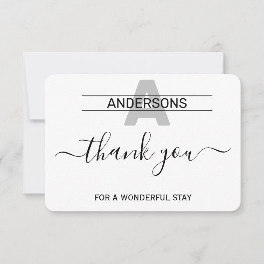 素晴らしい滞在 サンキューカード (正面)