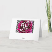 素晴らしい激しさと50誕生日 カード (裏面)