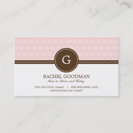 素晴らしい点のママカード/個人用通話カード コーリングカード (正面)