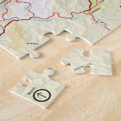 素晴らしい煙山の地図のパズル ジグソーパズル (側面)