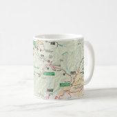 素晴らしい煙山の地図のマグ コーヒーマグカップ (正面右)