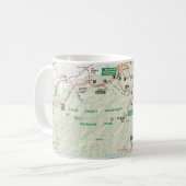素晴らしい煙山の地図のマグ コーヒーマグカップ (正面左)