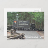 素晴らしい煙山の郵便はがき ポストカード (正面/裏面)