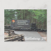 素晴らしい煙山の郵便はがき ポストカード (正面)