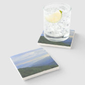 素晴らしい煙山 ストーンコースター (横)