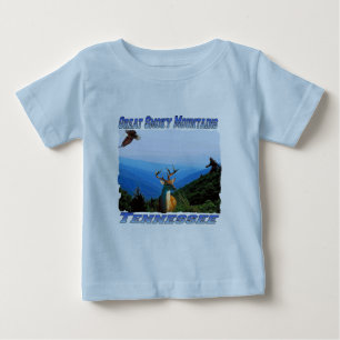 素晴らしい煙山、テネシー州のベビーのTシャツ ベビーTシャツ