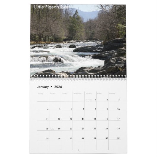 素晴らしい煙Mountains2010Calendar… カレンダー (1月 2026)
