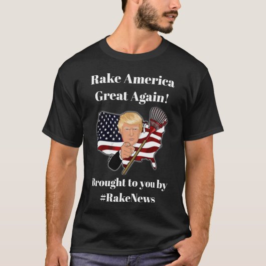 素晴らしい熊手アメリカ再度、切札のユーモア Tシャツ (正面)