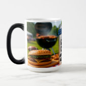 素晴らしい熱変化マグカップ11/15oz白い魔法マグカップ モーフィングマグカップ (左)