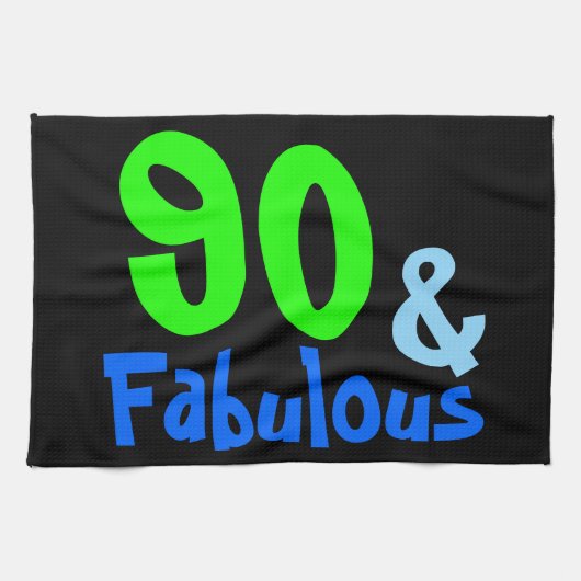 素晴らしい熱帯誕生日 キッチンタオル (横)