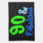 素晴らしい熱帯誕生日 キッチンタオル (縦)