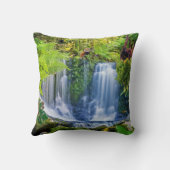 素晴らしい熱帯雨林と動物 クッション (裏面)