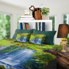 素晴らしい熱帯雨林と動物 フリースブランケット