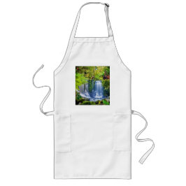 素晴らしい熱帯雨林と動物 ロングエプロン