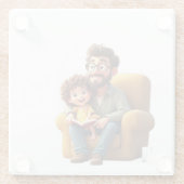 素晴らしい父の日 ガラスコースター (裏面)