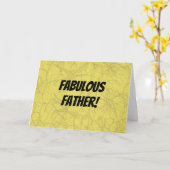 素晴らしい父 カード (黄色い花)