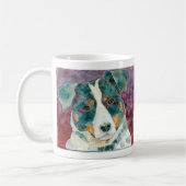 素晴らしい犬のマグおよびAHAの声明 コーヒーマグカップ (左)