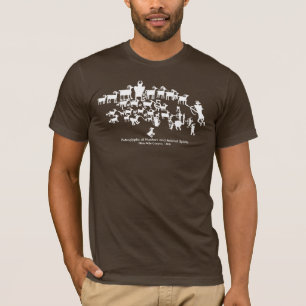 素晴らしい狩りの岩石彫刻のパネル Tシャツ