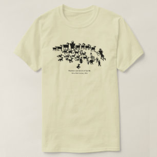 素晴らしい狩りの岩石彫刻のパネル Tシャツ