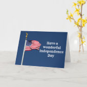 素晴らしい独立デーカードを持っている カード (黄色い花)