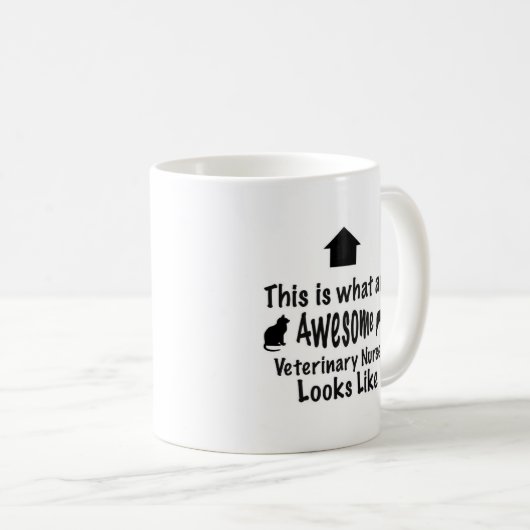 素晴らしい獣医のナースのマグ コーヒーマグカップ (正面右)
