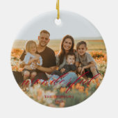 素晴らしい生き物の陶芸オーナメント赤 セラミックオーナメント (裏面)