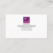 素晴らしい生気に満ちた家の建築業者の名刺 名刺 (裏面)