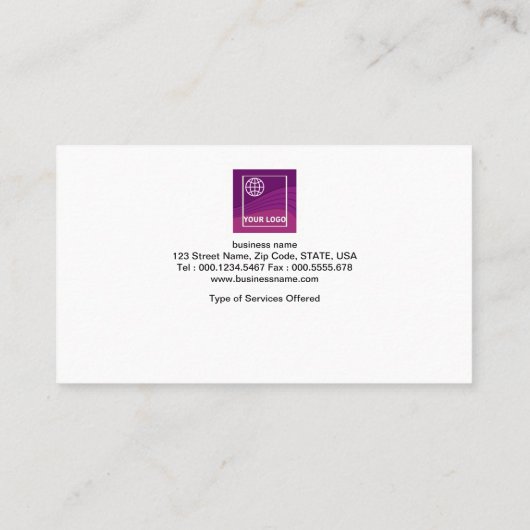 素晴らしい生気に満ちた家の建築業者の名刺 名刺 (裏面)