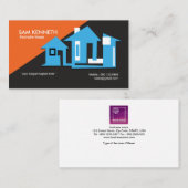 素晴らしい生気に満ちた家の建築業者の名刺 名刺 (正面/裏面)