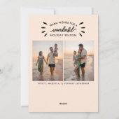 素晴らしい生活3フォトビーチクリスマス シーズンカード (裏面)