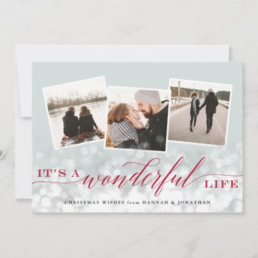 素晴らしい生活 |写真数々ののクリスマス シーズンカード (正面)