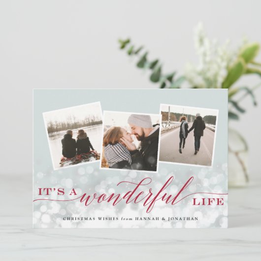 素晴らしい生活 |写真数々ののクリスマス シーズンカード (スタンド正面)