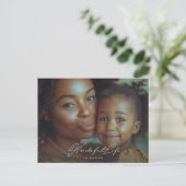 素晴らしい生活 | 単に写真エレガントのクリスマス シーズンポストカード (スタンド正面)