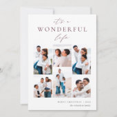 素晴らしい生活 | 6フォトコラージュ シーズンカード (正面)