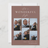 素晴らしい生活 | 6フォトコラージュ シーズンカード (正面)