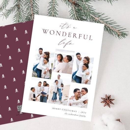 素晴らしい生活 | 6フォトコラージュ シーズンカード