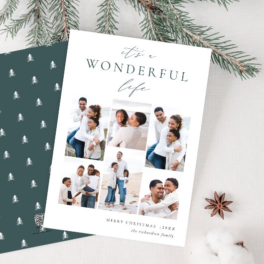 素晴らしい生活 | 6フォトコラージュ シーズンカード