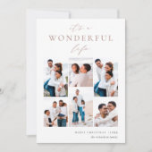 素晴らしい生活 | 6フォトコラージュ シーズンカード (正面)