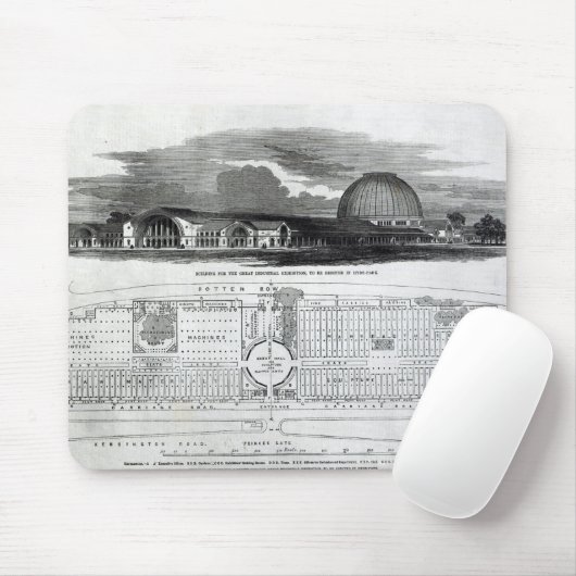 素晴らしい産業展覧会のための建物 マウスパッド (マウス)