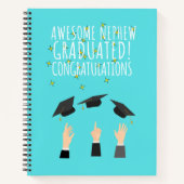 素晴らしい甥っ子が卒業おめでとう ノートブック (正面)