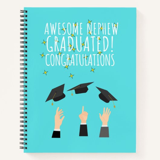 素晴らしい甥っ子が卒業おめでとう ノートブック (正面)