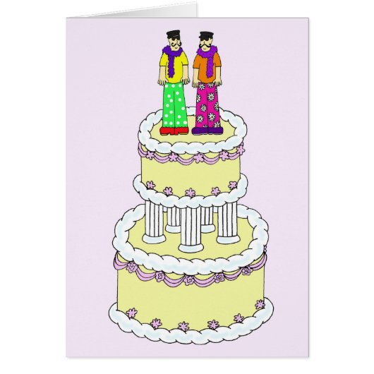 素晴らしい男性結婚カップルのお祝い (正面)